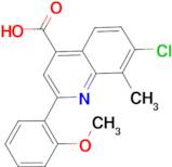 7-chloro-2-(2-methoxyphenyl)-8-methylquinoline-4-carboxylic acid