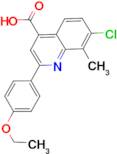 7-chloro-2-(4-ethoxyphenyl)-8-methylquinoline-4-carboxylic acid