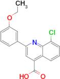 8-chloro-2-(3-ethoxyphenyl)quinoline-4-carboxylic acid