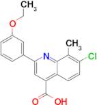 7-chloro-2-(3-ethoxyphenyl)-8-methylquinoline-4-carboxylic acid