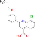 8-chloro-2-(3-propoxyphenyl)quinoline-4-carboxylic acid