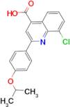 8-chloro-2-(4-isopropoxyphenyl)quinoline-4-carboxylic acid