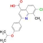 7-chloro-2-(4-isopropoxyphenyl)-8-methylquinoline-4-carboxylic acid