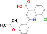 8-chloro-2-(3-isopropoxyphenyl)quinoline-4-carboxylic acid