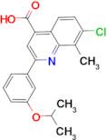 7-chloro-2-(3-isopropoxyphenyl)-8-methylquinoline-4-carboxylic acid