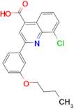 2-(3-butoxyphenyl)-8-chloroquinoline-4-carboxylic acid