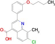 2-(3-butoxyphenyl)-7-chloro-8-methylquinoline-4-carboxylic acid