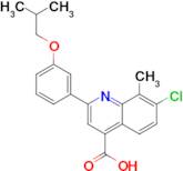 7-chloro-2-(3-isobutoxyphenyl)-8-methylquinoline-4-carboxylic acid