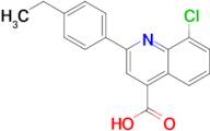 8-chloro-2-(4-ethylphenyl)quinoline-4-carboxylic acid