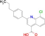 8-chloro-2-(4-propylphenyl)quinoline-4-carboxylic acid