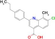 7-chloro-8-methyl-2-(4-propylphenyl)quinoline-4-carboxylic acid