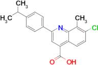 7-chloro-2-(4-isopropylphenyl)-8-methylquinoline-4-carboxylic acid