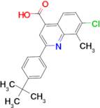 2-(4-tert-butylphenyl)-7-chloro-8-methylquinoline-4-carboxylic acid