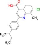 2-(4-sec-butylphenyl)-7-chloro-8-methylquinoline-4-carboxylic acid