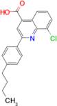 2-(4-butylphenyl)-8-chloroquinoline-4-carboxylic acid