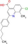 2-(4-butylphenyl)-7-chloro-8-methylquinoline-4-carboxylic acid