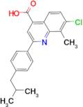 7-chloro-2-(4-isobutylphenyl)-8-methylquinoline-4-carboxylic acid