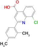 8-chloro-2-(2,4-dimethylphenyl)quinoline-4-carboxylic acid