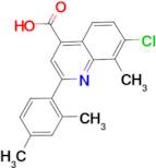 7-chloro-2-(2,4-dimethylphenyl)-8-methylquinoline-4-carboxylic acid