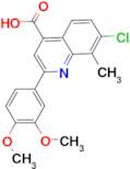 7-chloro-2-(3,4-dimethoxyphenyl)-8-methylquinoline-4-carboxylic acid