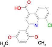 8-chloro-2-(2,5-dimethoxyphenyl)quinoline-4-carboxylic acid