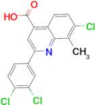 7-chloro-2-(3,4-dichlorophenyl)-8-methylquinoline-4-carboxylic acid