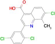 7-chloro-2-(2,5-dichlorophenyl)-8-methylquinoline-4-carboxylic acid