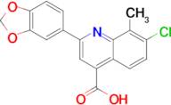 2-(1,3-benzodioxol-5-yl)-7-chloro-8-methylquinoline-4-carboxylic acid