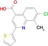 7-chloro-8-methyl-2-thien-2-ylquinoline-4-carboxylic acid