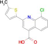 8-chloro-2-(5-methylthien-2-yl)quinoline-4-carboxylic acid