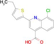 8-chloro-2-(5-ethylthien-2-yl)quinoline-4-carboxylic acid