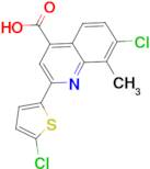 7-chloro-2-(5-chlorothien-2-yl)-8-methylquinoline-4-carboxylic acid