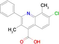 7-chloro-3,8-dimethyl-2-phenylquinoline-4-carboxylic acid