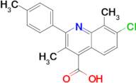 7-chloro-3,8-dimethyl-2-(4-methylphenyl)quinoline-4-carboxylic acid