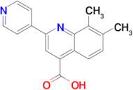 7,8-dimethyl-2-pyridin-4-ylquinoline-4-carboxylic acid