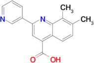 7,8-dimethyl-2-pyridin-3-ylquinoline-4-carboxylic acid