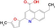 6-ethyl-2-(5-methyl-2-furyl)quinoline-4-carboxylic acid