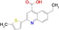 6-ethyl-2-(5-methylthien-2-yl)quinoline-4-carboxylic acid