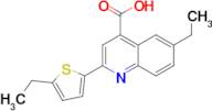 6-ethyl-2-(5-ethylthien-2-yl)quinoline-4-carboxylic acid