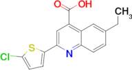 2-(5-chlorothien-2-yl)-6-ethylquinoline-4-carboxylic acid