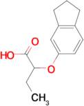 2-(2,3-dihydro-1H-inden-5-yloxy)butanoic acid