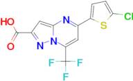 5-(5-Chlorothien-2-yl)-7-(trifluoromethyl)pyrazolo[1,5-a]pyrimidine-2-carboxylic acid