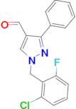 1-(2-chloro-6-fluorobenzyl)-3-phenyl-1H-pyrazole-4-carbaldehyde