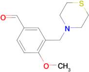4-methoxy-3-(thiomorpholin-4-ylmethyl)benzaldehyde