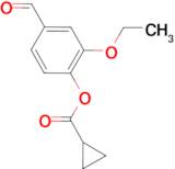 2-ethoxy-4-formylphenyl cyclopropanecarboxylate