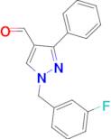 1-(3-fluorobenzyl)-3-phenyl-1H-pyrazole-4-carbaldehyde