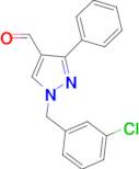 1-(3-chlorobenzyl)-3-phenyl-1H-pyrazole-4-carbaldehyde