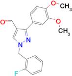 3-(3,4-dimethoxyphenyl)-1-(2-fluorobenzyl)-1H-pyrazole-4-carbaldehyde