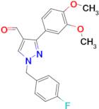 3-(3,4-dimethoxyphenyl)-1-(4-fluorobenzyl)-1H-pyrazole-4-carbaldehyde