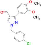 1-(4-chlorobenzyl)-3-(3,4-dimethoxyphenyl)-1H-pyrazole-4-carbaldehyde